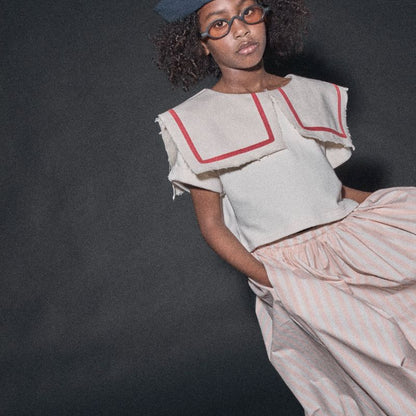 Odissey Crop Sweatshirt - Cream