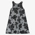 Flower Apron Dress - Black