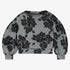 Flower Sweatshirt - Grey & Black