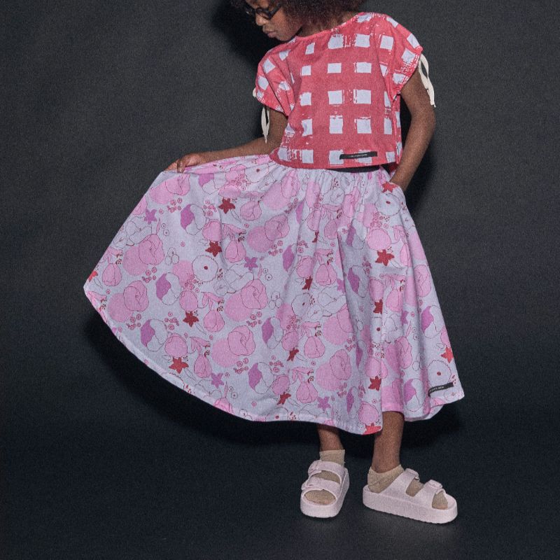 Flower Reef Skirt - Coral