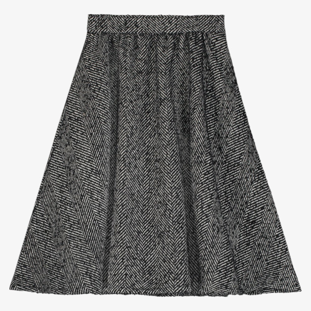 Alpine Circle Skirt - Black &amp; Cream