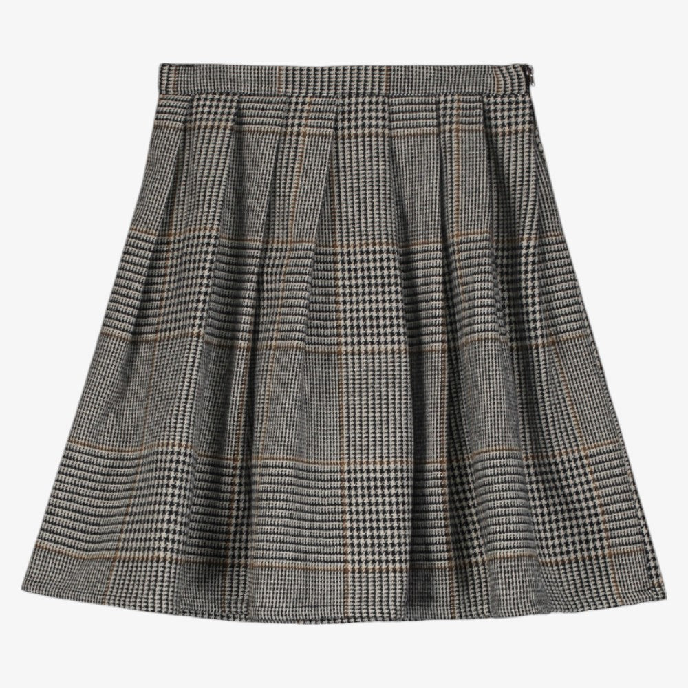 Valley Pleated Skirt - Plaid
