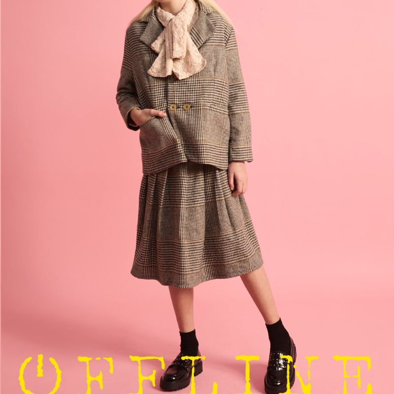 Valley Pleated Skirt - Plaid