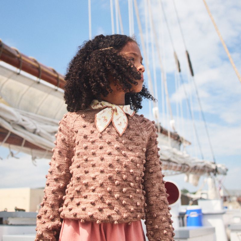 Popcorn Sweater - Prairie Rose