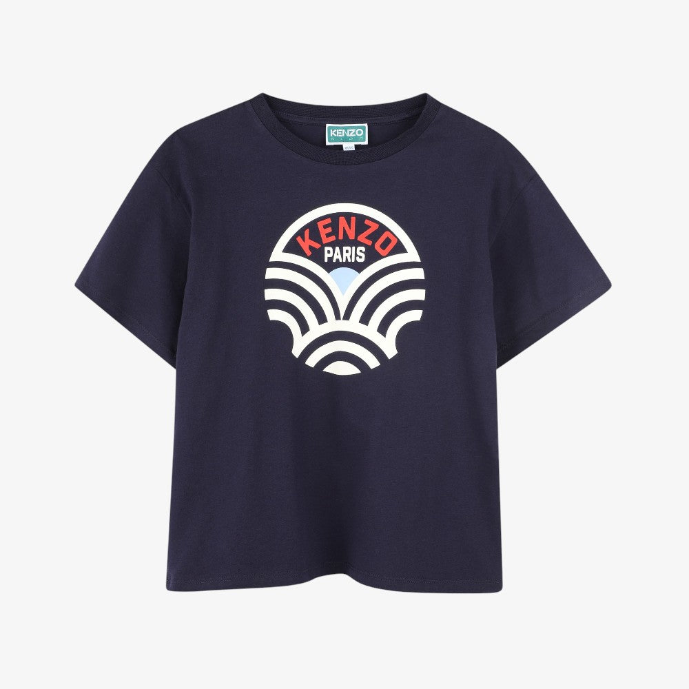 Wave Logo Tee - Navy