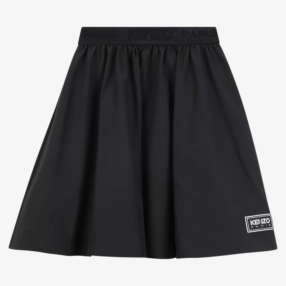 Skirt With Robber Waist - Slate Blue