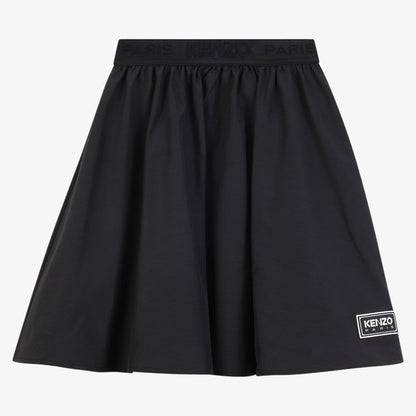 Skirt With Robber Waist - Slate Blue