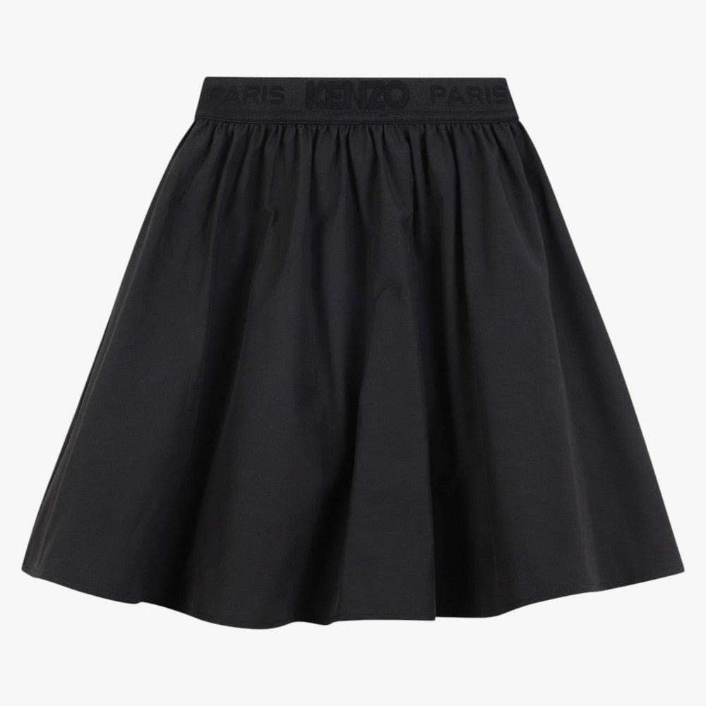 Skirt With Robber Waist - Slate Blue