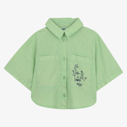 Patched Pocket Shirt - Green