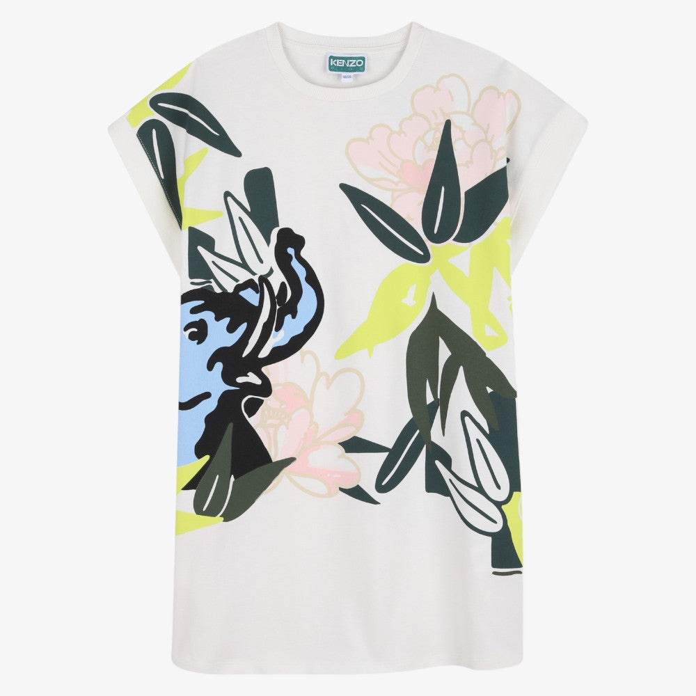 Printed Dress - Off White