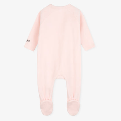 Side Snap Footie - Apricot