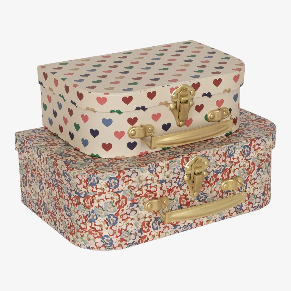 Konges Slojd 2 Pack Suitcase - Colorful Heart