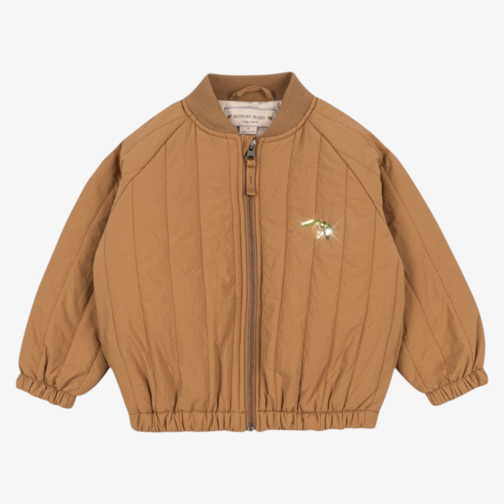 Juno Sequin Bomber - Tobacco Brown