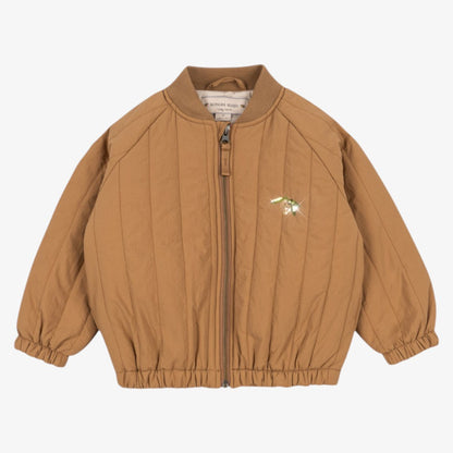 Juno Sequin Bomber - Tobacco Brown