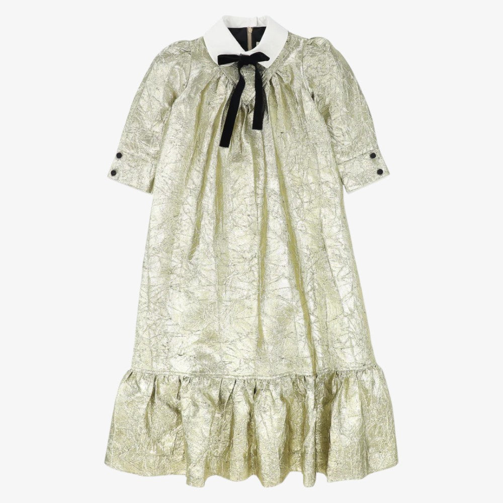 Dress With Tier - Gold