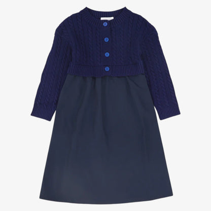 Cable Dress - Navy