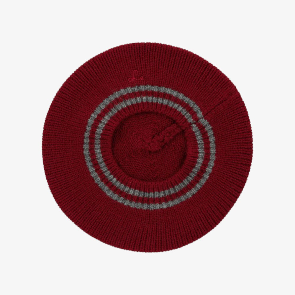 Knit Beret - Burgundy