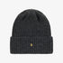 Embroidered Knit Beanie - Grey