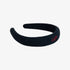 Chunky Knit Embroidered Headband - Navy