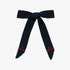 Embroidered Bow - Navy