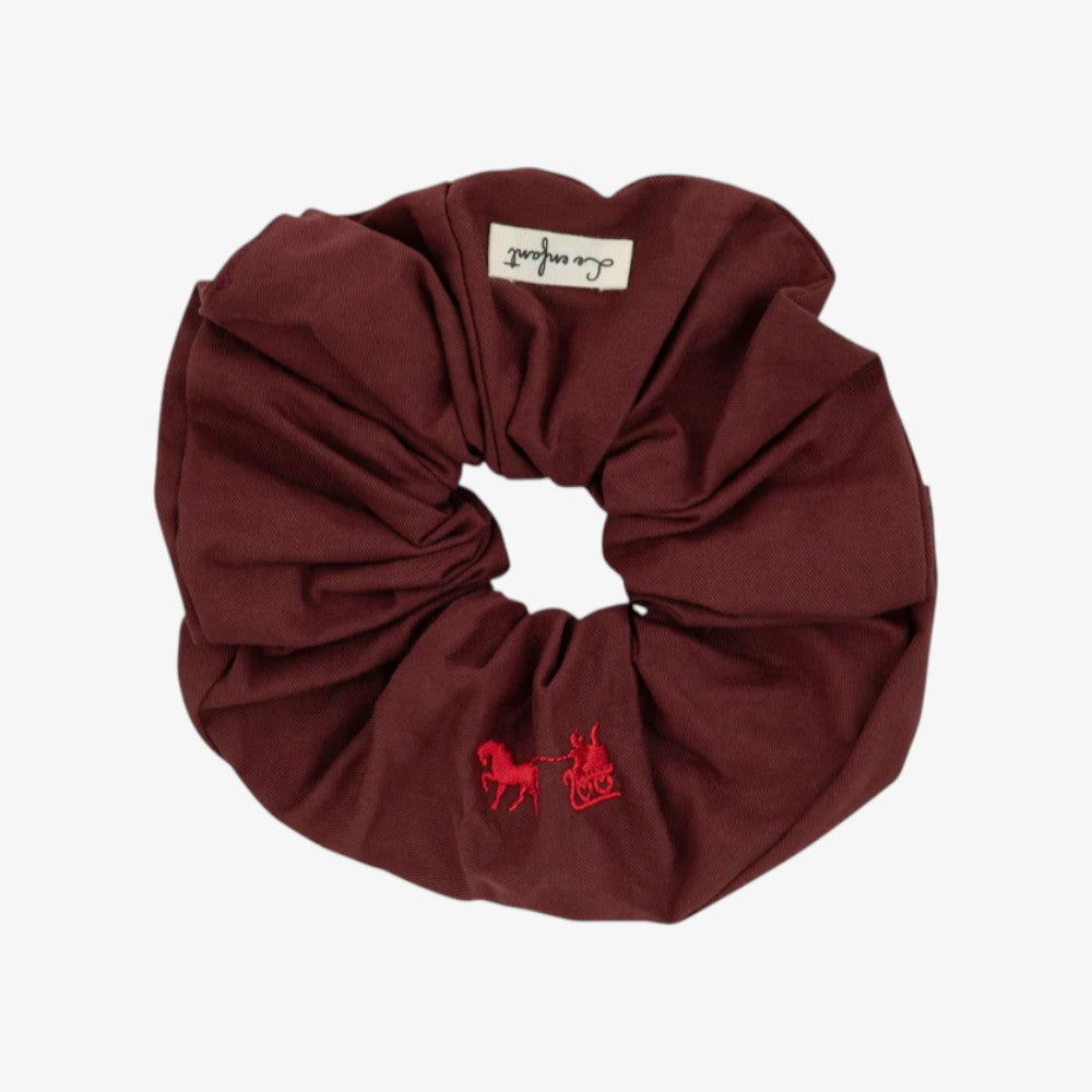 Petite Epopee Scrunchie - Burgundy