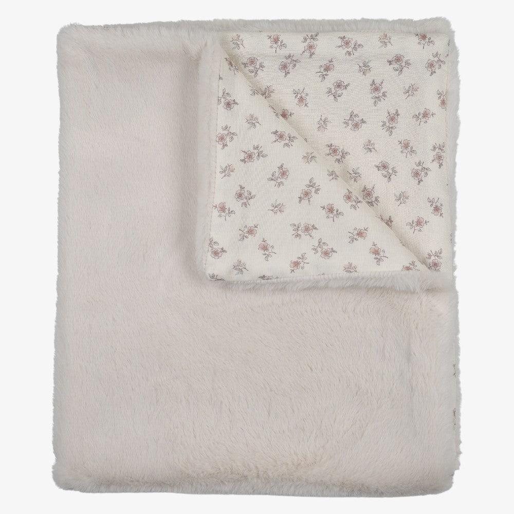 Blossom Fur Blanket - Rose