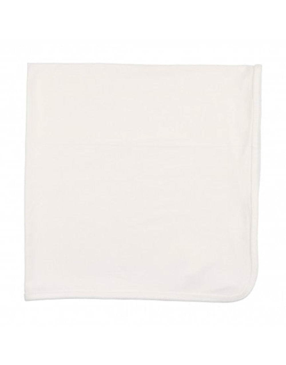 Lilette Logo Foldover Blanket - White