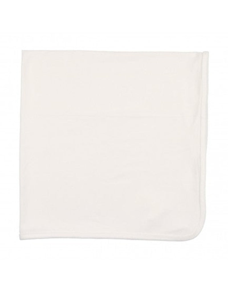 Logo Foldover Blanket - White