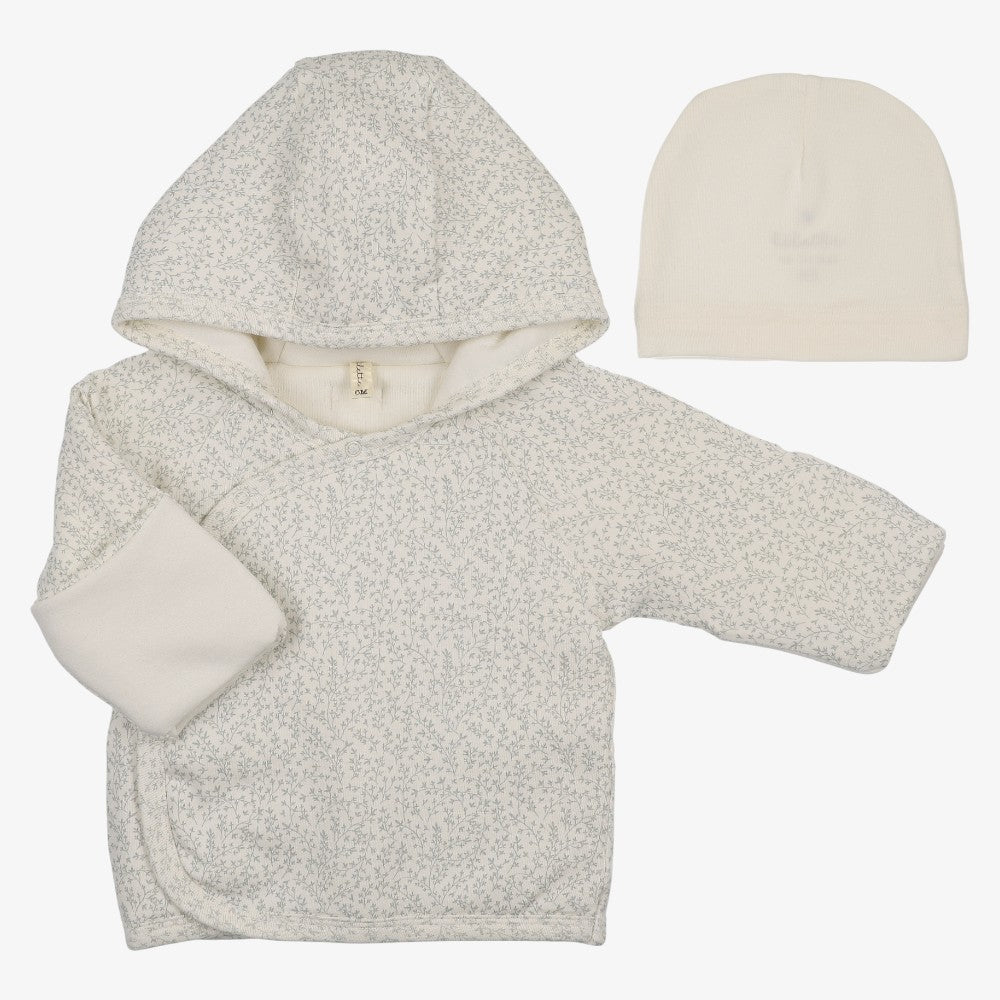 Leaf Trail Jacket - Cream &amp; Blue