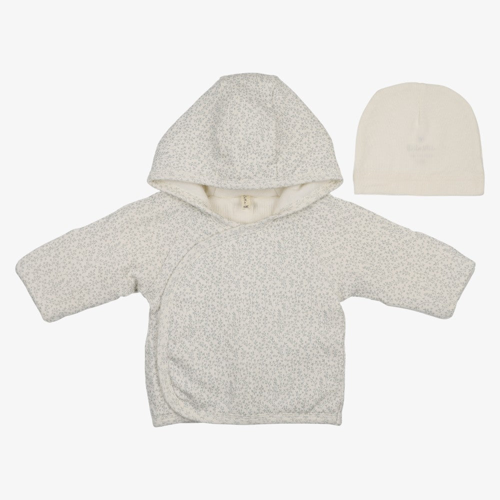 Leaf Trail Jacket - Cream &amp; Blue