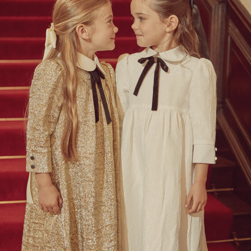 Dress With Tier - Gold
