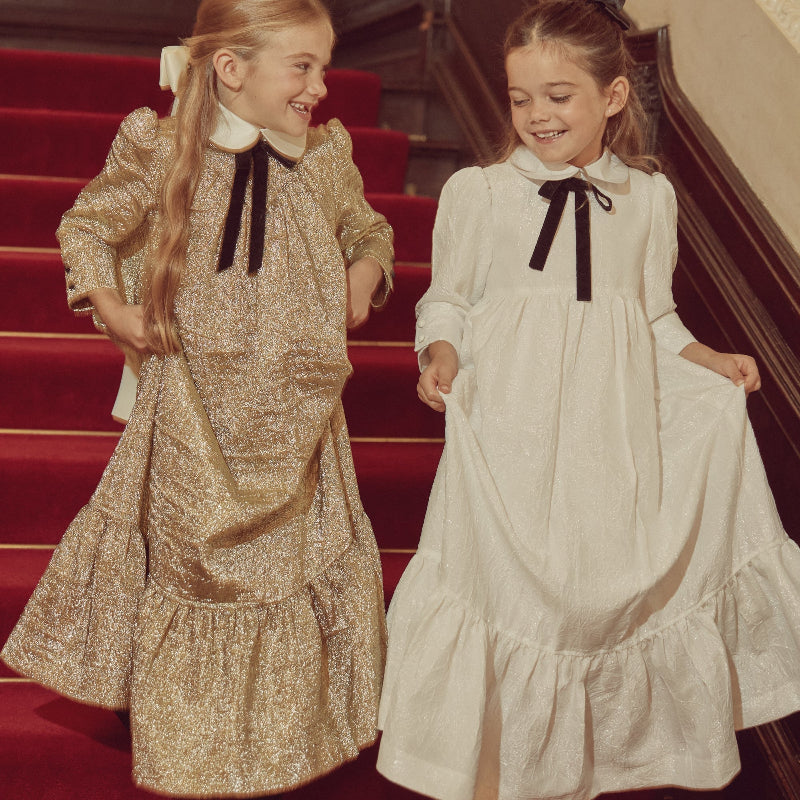 Dress With Tier - Gold