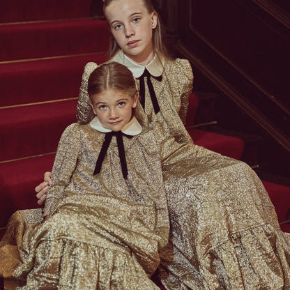 Dress With Tier - Gold