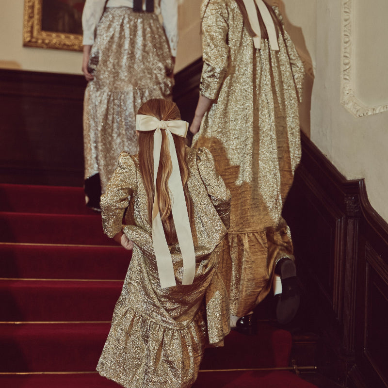 Dress With Tier - Gold