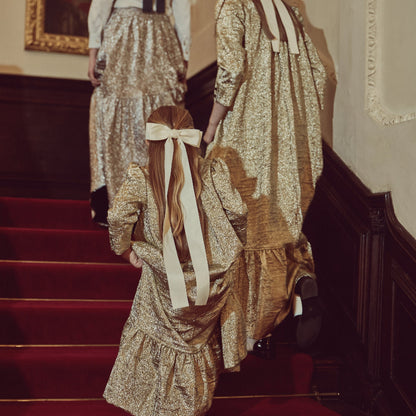 Dress With Tier - Gold
