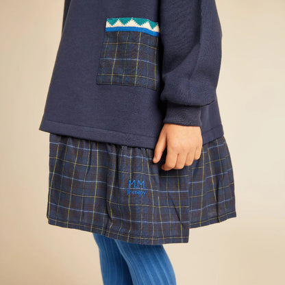 Veronica Fleece Dress - Midnight Blue