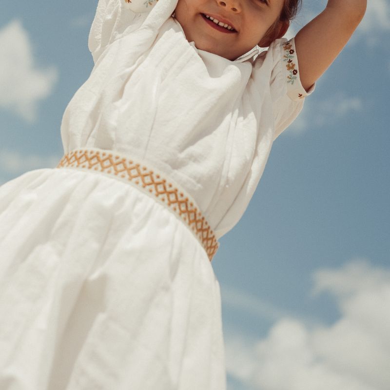 Bordalo Midi Skirt - Ecru &amp; Ochre