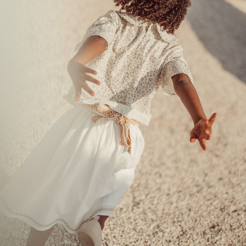 Bordalo Midi Skirt - Ecru &amp; Ochre