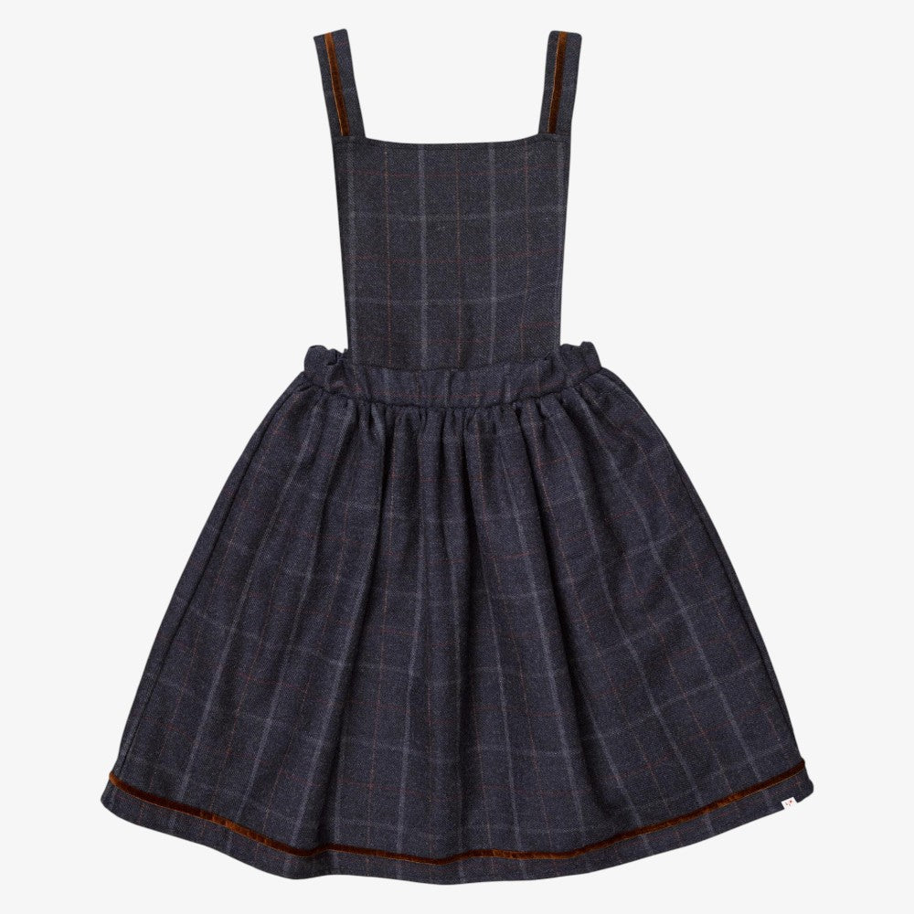 Carlota Tartan Dress - Navy
