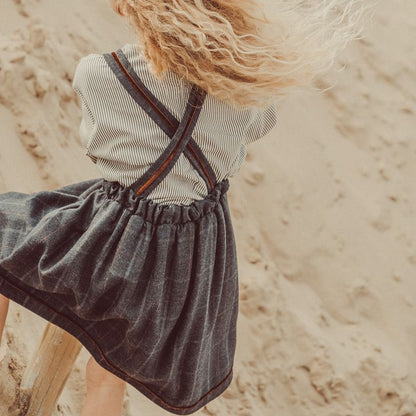 Carlota Tartan Dress - Navy