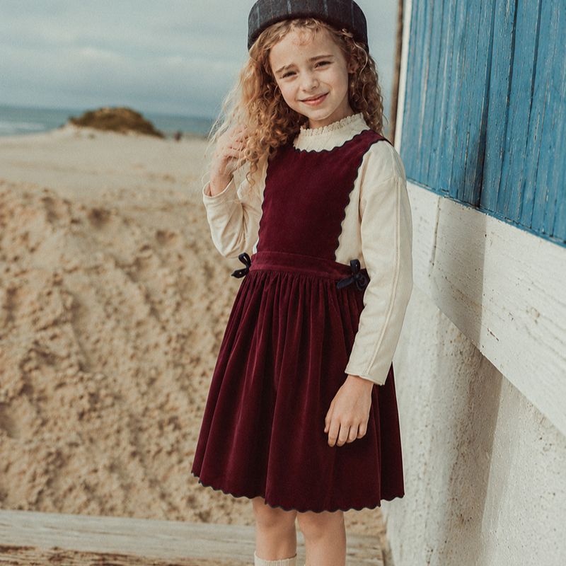 Concha Velvet Jumper - Red Wine