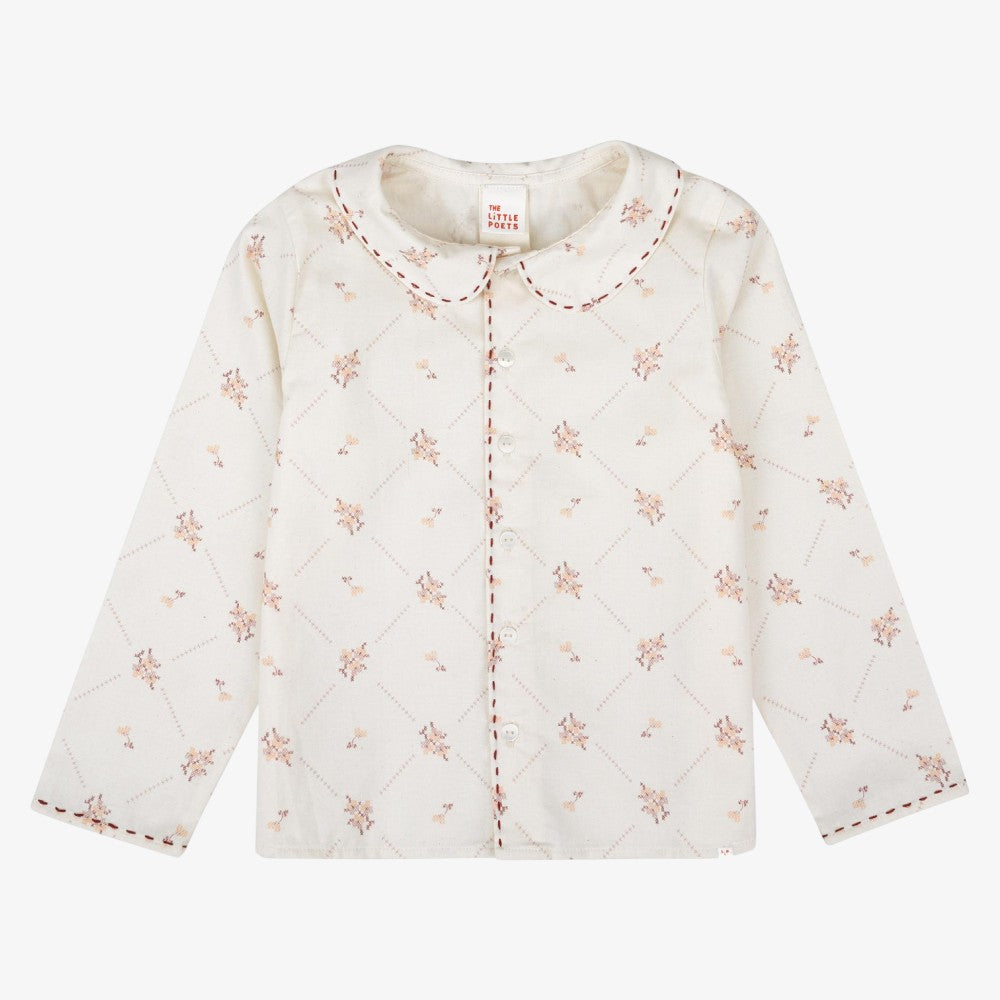 Lorena Embroidered Shirt - Rose