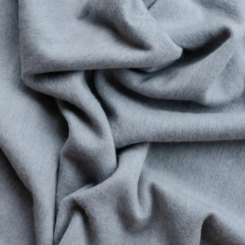 Lambswool Blanket - Lt Grey Melange