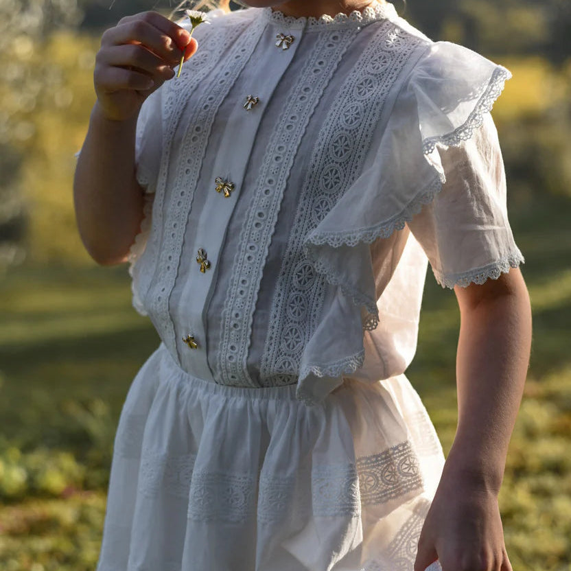 Maeve Top And Skirt - White