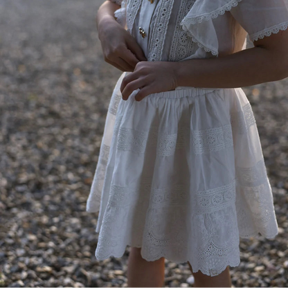 Maeve Top And Skirt - White