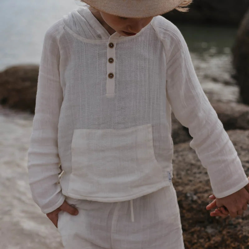 Yves Sweatshirt And Shorts - Sky Blue