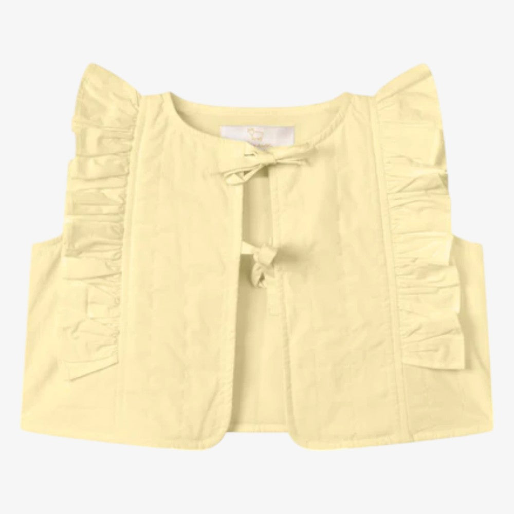 Melle Ruffle Vest - Butter