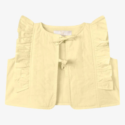 Melle Ruffle Vest - Butter