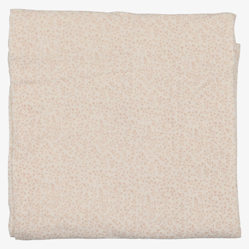 Leaf Trail Swaddle - Cream &amp; Pink