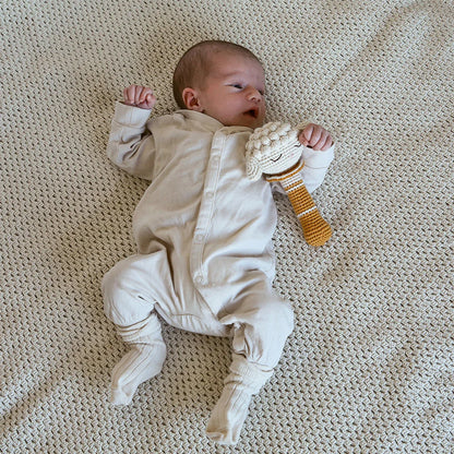 Lamb Rattle - Cream-ochre